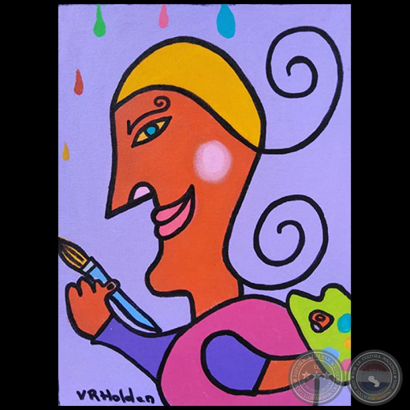 Lágrimas de Colores - Pintura de Virginia Rojas Holden - Año 2020